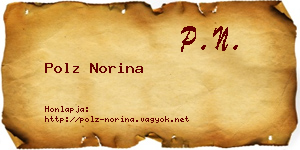 Polz Norina névjegykártya